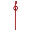 Colorful Music Note Treble Clef Pencil W/ Eraser | https://www.bestnamebadges.com