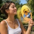 Emoji Paper Fan | https://www.bestnamebadges.com