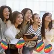 Rainbow Neck Fan | https://www.bestnamebadges.com