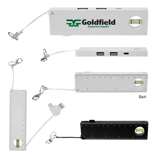 rABS USB & Type-C Hub with Level & Ruler
