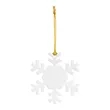 Acrylic Ornament - Snowflake | https://www.bestnamebadges.com