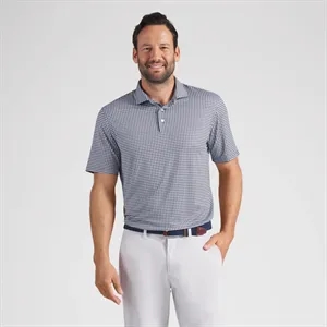 PUMA® Men's CLOUDSPUN Mono Check BN Golf Polo Shirt