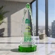 Goderich VividPrint™ Award on Base - Green | https://www.bestnamebadges.com