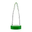 Goderich VividPrint™ Award on Base - Green | https://www.bestnamebadges.com