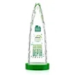 Goderich VividPrint™ Award on Base - Green | https://www.bestnamebadges.com