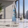 Goderich VividPrint™ Award on Base - Clear | https://www.bestnamebadges.com