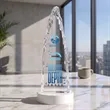Goderich VividPrint™ Award on Base - White | https://www.bestnamebadges.com
