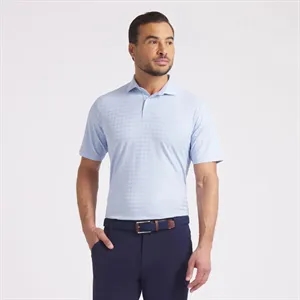 PUMA® Men's MATTR Houndstooth Golf Polo with Custom Logo