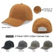 6 panels constructured 10 OZ canvas cap | https://www.bestnamebadges.com