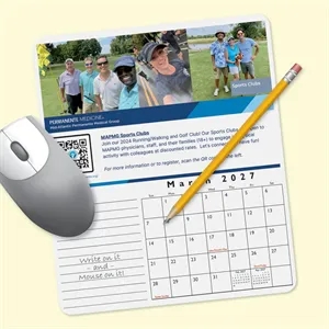 MousePaper® Calendar 18 Month (Portrait) Mouse Pad