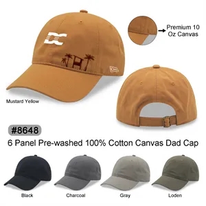 6 panels relaxed fit canvas dad hat