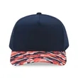 5 Panel Two Tone Camo Cap | https://www.bestnamebadges.com