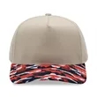 5 Panel Two Tone Camo Cap | https://www.bestnamebadges.com