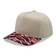 5 Panel Two Tone Camo Cap | https://www.bestnamebadges.com