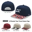 5 Panel Two Tone Camo Cap | https://www.bestnamebadges.com