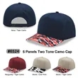 5 Panel Two Tone Camo Cap | https://www.bestnamebadges.com