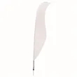 17' Streamline Sabre Sail Sign Flag, 1-Sided, Ground Spike | https://www.bestnamebadges.com