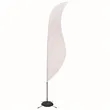 13' Streamline Sabre Sail Sign Flag, 1-Sided, Scissor Base | https://www.bestnamebadges.com