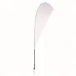 8' Streamline Teardrop Sail Sign Flag - 1-Sided with Spike | https://www.bestnamebadges.com