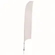 17' Streamline Razor Sail Sign Flag, 1-Sided, Ground Spike | https://www.bestnamebadges.com