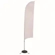 13' Streamline Razor Sail Sign Flag, 1-Sided, Scissor Base | https://www.bestnamebadges.com