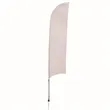 13' Streamline Razor Sail Sign Flag, 1-Sided, Ground Spike | https://www.bestnamebadges.com