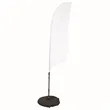 7' Streamline Razor Sail Sign Flag, 1-Sided, 3-Leg Scissor | https://www.bestnamebadges.com