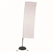 10' Streamline Rectangle Sail Sign Flag, 1-Sided, Scissor | https://www.bestnamebadges.com