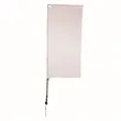 7' Streamline Rectangle Sail Sign Flag, 1-Sided, Spike | https://www.bestnamebadges.com