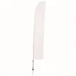 17' Streamline Blade Sail Sign Flag, 1-Sided, Ground Spike | https://www.bestnamebadges.com
