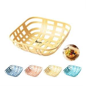 Hollow Ventilated Plastic Square Fruit Bowel Basket