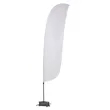 15' Value Feather Sail Sign Kit Single-Sided with Cross Base | https://www.bestnamebadges.com