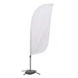 7.5' Value Feather Sail Sign Kit Single-Sided w/ Cross Base | https://www.bestnamebadges.com