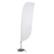 10.5' Value Feather Sail Sign Kit Single-Sided w/ Cross Base | https://www.bestnamebadges.com