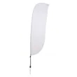 10.5' Value Feather Sail Sign Kit Single-Sided w/ Spike Base | https://www.bestnamebadges.com