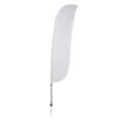 15' Value Feather Sail Sign Kit Single-Sided with Spike Base | https://www.bestnamebadges.com
