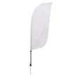 7.5' Value Feather Sail Sign Kit Single-Sided w/ Spike Base | https://www.bestnamebadges.com