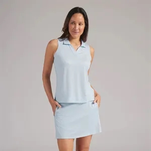 PUMA® Women's CLOUDSPUN Mono Check Sleeveless Golf Polo
