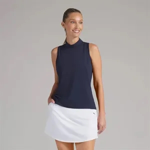 PUMA® Women's Nylon Sport Sleeveless Mockneck Golf Polo