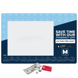 Heavy Duty Window Calendar Counter Mat-12"x18"x1/16"