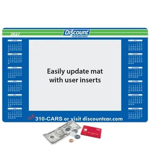 Ultra Thin Window Calendar Counter Mat-11" x 17" x .020"