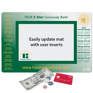 Ultra Thin Window Calendar Counter Mat-10" x 15" x .020"