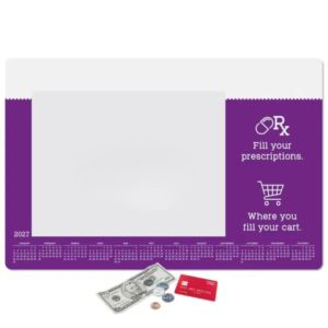 Ultra Thin Window Calendar Counter Mat-12" x 18" x .015"