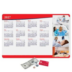 Heavy Duty Fabric Calendar Counter Mat - 11" x 17" x 1/16"