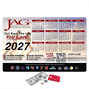 Heavy Duty Fabric Calendar Counter Mat - 11" x 17" x 1/8"