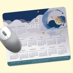 Vynex®DuraTec® 8" x 9.5" x 1/16" Calendar Mouse Pad