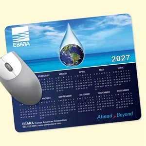 Vynex® Heavy Duty 8 x 9.5 x 1/16 Hard Calendar Mouse Pad