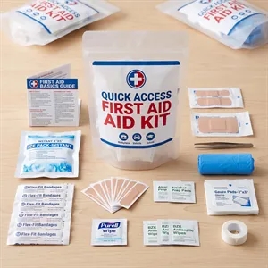 Quick Access Resealable First Aid Pouch
