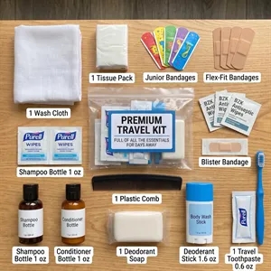 Premium Complete Travel Care Kit