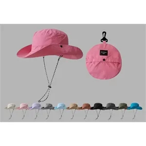 Foldable Bucket Hat With Carabiner